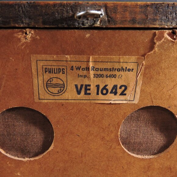 Vintage PHILIPS 1950's "Old School" Speaker Repurposed For Plug N Play - Picture 8 of 10